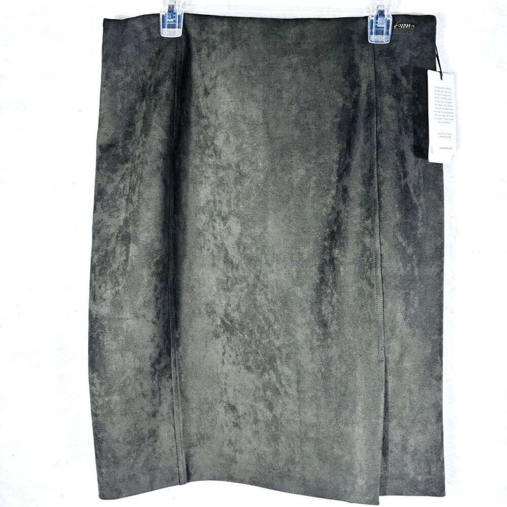 Ivanka Trump Women’s Ponte Knit Pencil Skirt Stretch Tummy Control Olive Green L